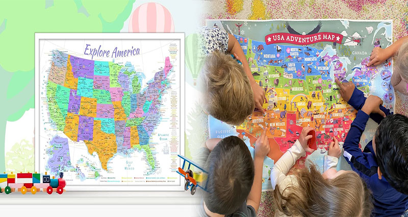 Discovering the United States: Explore with an Educational Interactive USA Map for Students